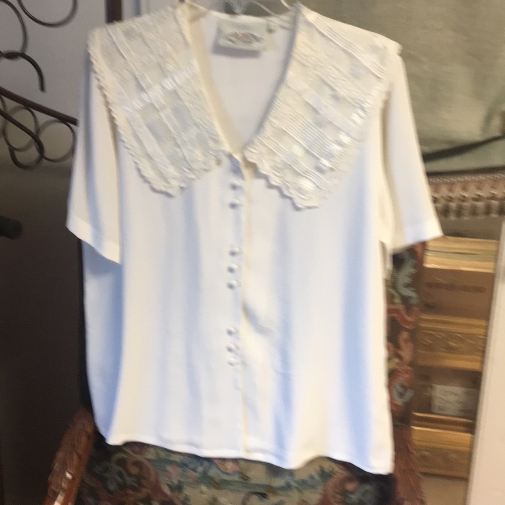 24 Susan Bristol button front blouse